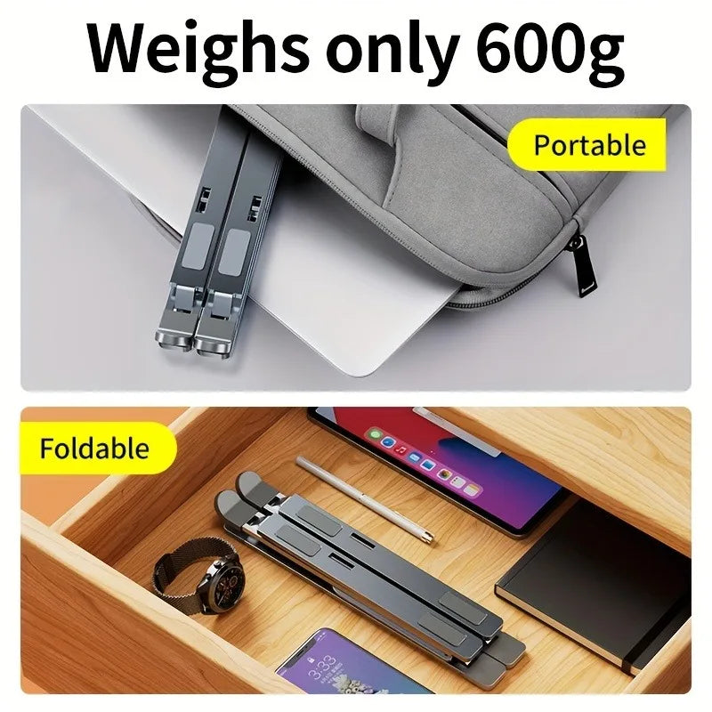 Laptop Stand For Macbook Folding Adjustable Aluminum Computer Pc Tablet Stand Notebook Tablelaptop Holder Heat