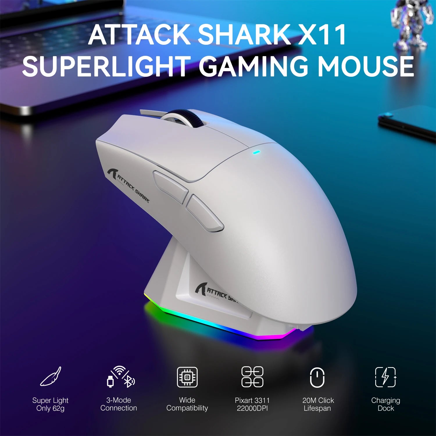 attack-shark-x11-lightweight-wireless-gaming-mouse-with-rgb-backlight-charging-up-to-22k-dpi-paw3311-optical-sensor-huyu-swit