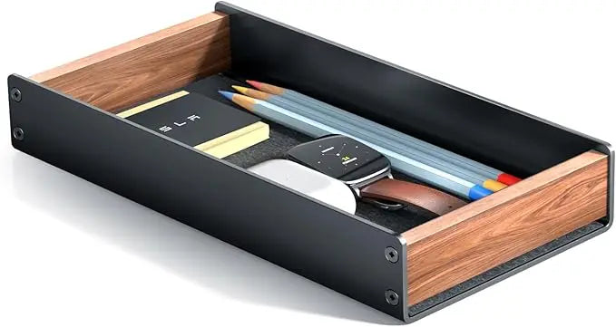 Wholesale Fctory Price Environmentally Portable Folding Creative Multifunctional Wooden Walnut Pen Holder Storage Box