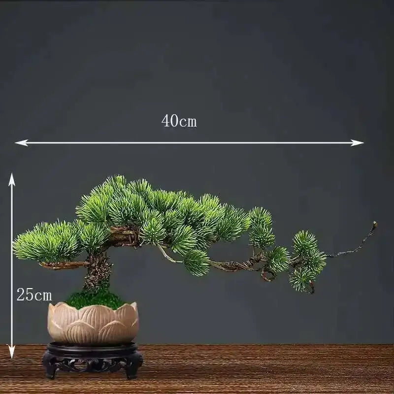 Simulation fake tree bonsai home living room Chinese sand table hotel porch landscaping decoration green plant