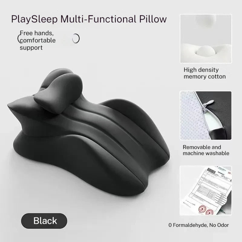 Couples Butt Cushion Adults Sitting Lying Bed Waist Cushion Memory Foam Office Chair Washable Backrest & Lumbar Support