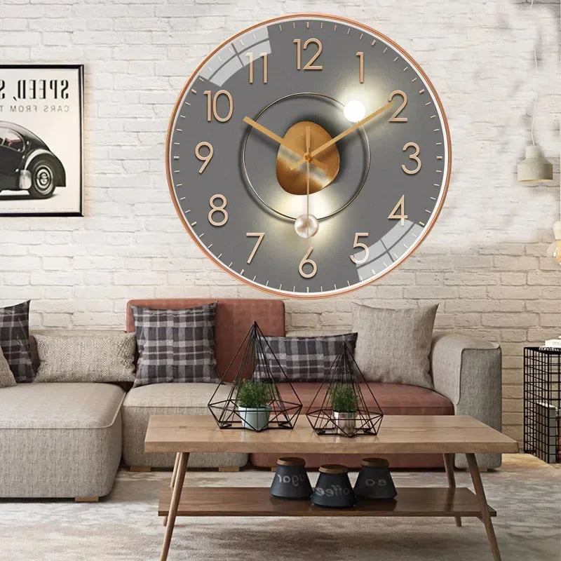 Originality Wall Clock Silent Non-Ticking Battery Operated Wall-mounted Clock Living Room Bedroom Kitchen Office