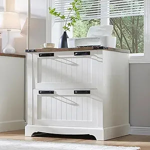 Farmhouse Filing Cabinets with 2 Drawers 30’’ File Cabinets with Hanging File Folders for A4/Letter/Legal Size