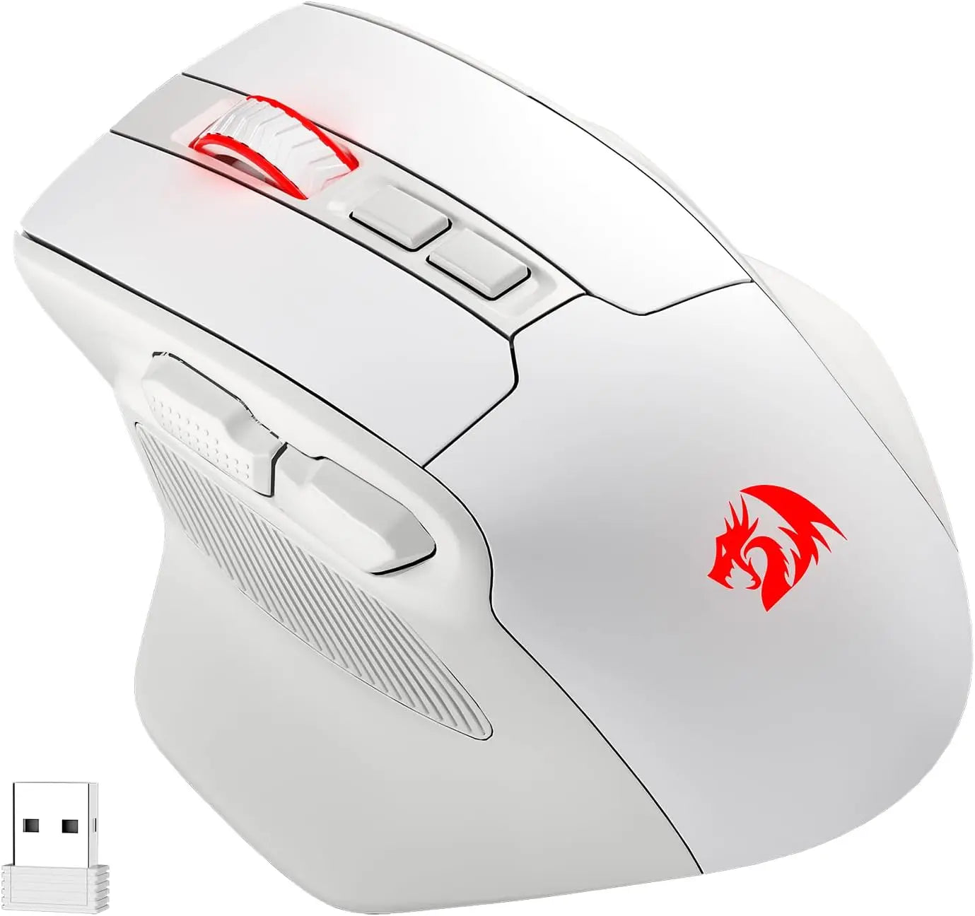 Redragon M806 Wireless Gaming Mouse 7 Programmable Buttons Wired RGB Gamer Mouse w/ 3-Mode Connection BT & 2.4G