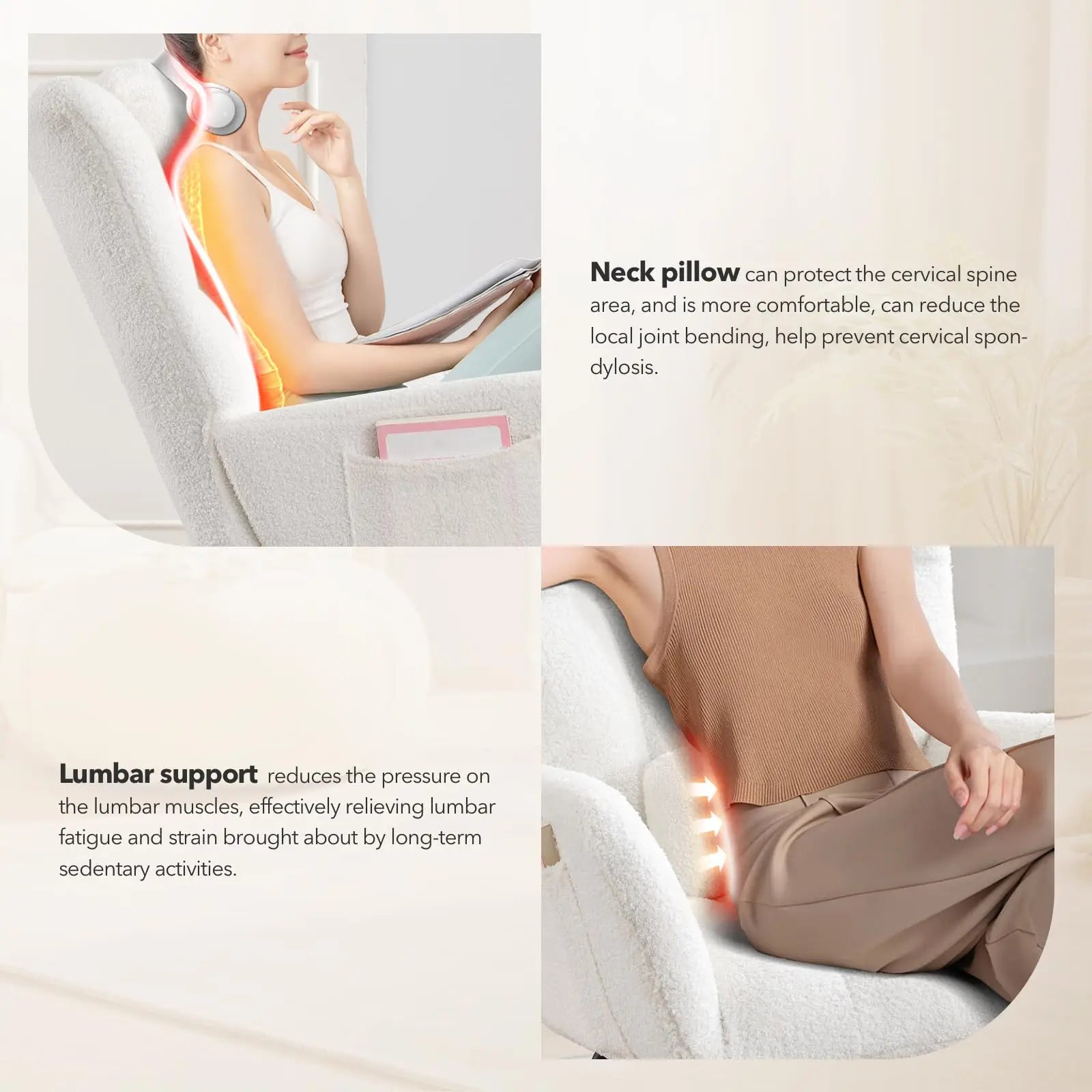 Nursery Rocking Chair Teddy Upholstered Glider Rocker Rocking Accent Chair Padded Seat with High Backrest Armchair