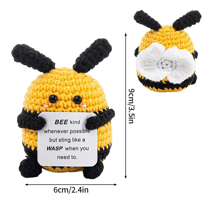 Crochet Positive Potato Desk Accessories Crochet Dolls Funny Gifts Office Interior Home Decor Christmas New Year Gifts