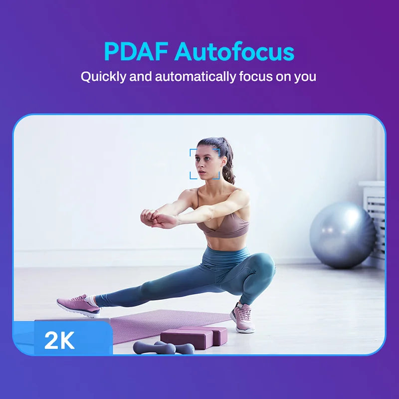 Webcam 2K Web Camera 1080P 60FPS Streaming Camera Autofocus EMEET C960 2K USB WebCam With Microphones for YouTube