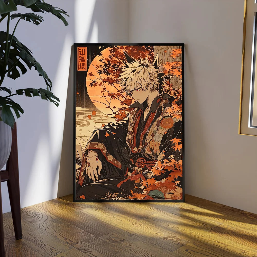 Anime B-Bakugou K-atsuki Poster Prints Wall Sticker Bedroom Living Home Room Office Decoration Painting Self Adhesive