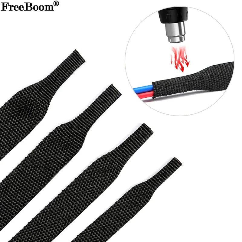 1-50m-braided-cable-sleeve-pet-heat-shrink-tube-insulation-flam-retardant-shrinkable-wire-wrap-sheath-protection-cable-organizer