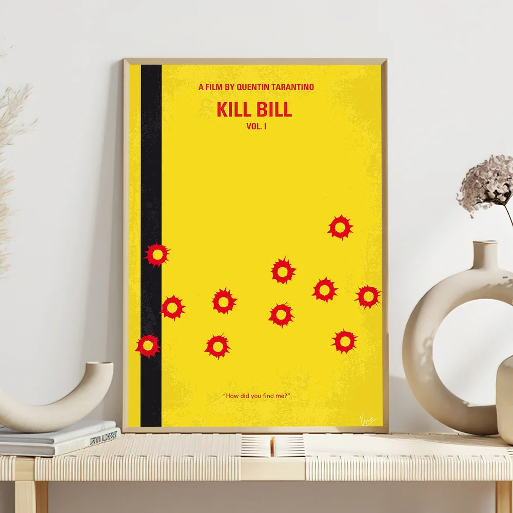 Moive Kill Bill Poster Self Adhesive Painting Living Room Office Decoration Bedroom Home Wall Sticker Prints - 57X90cm