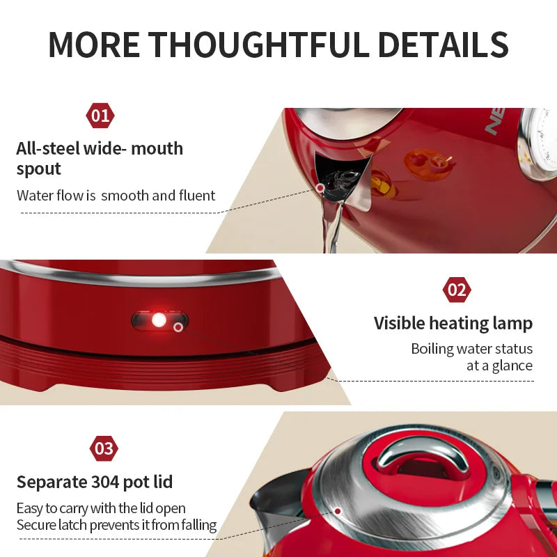 European-style retro electric kettle 1.3L large capacity constant temperature and heat preservation a great home item