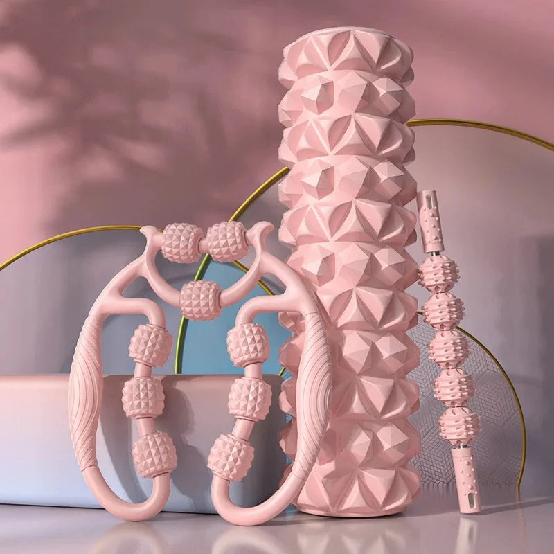 Diamond Foam Axle New Style Roller Slimming Legs Beauty Shaping Deep Massage Yoga Column Muscle Relaxation Equipment