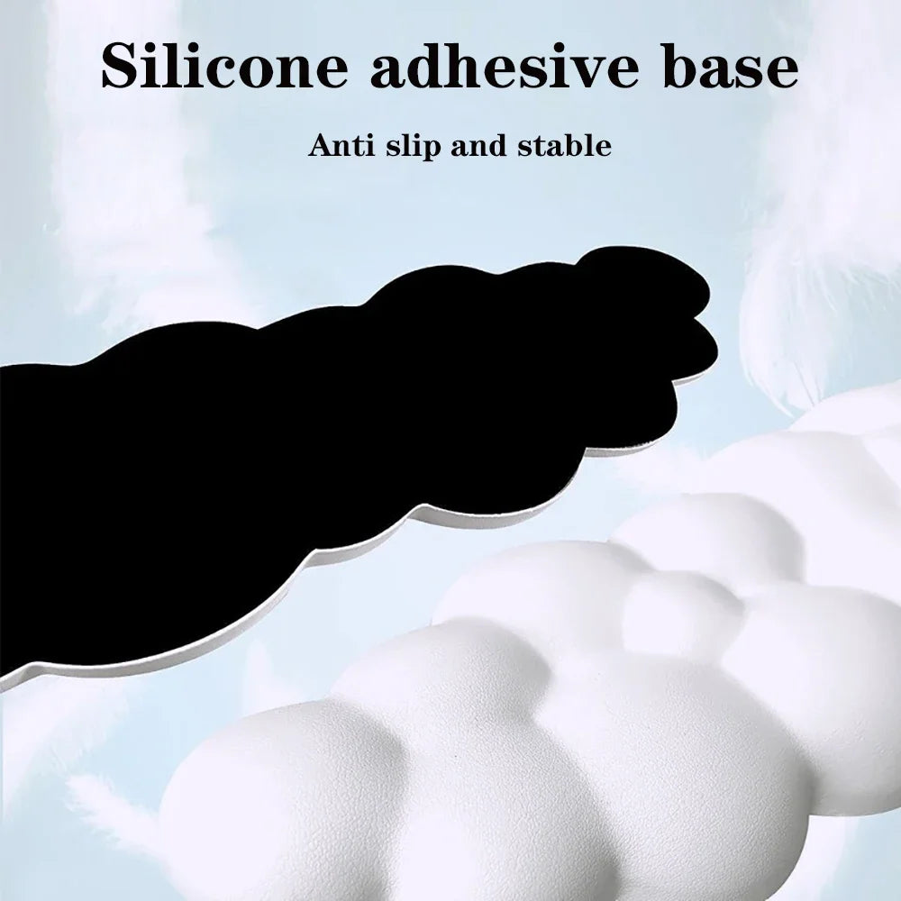 Cloud Wrist Rest Keyboard Memory Foam Mouse Mat Anti-slip Keyboard Handle Support MousePad Set Ergonomic Cloud Wrist