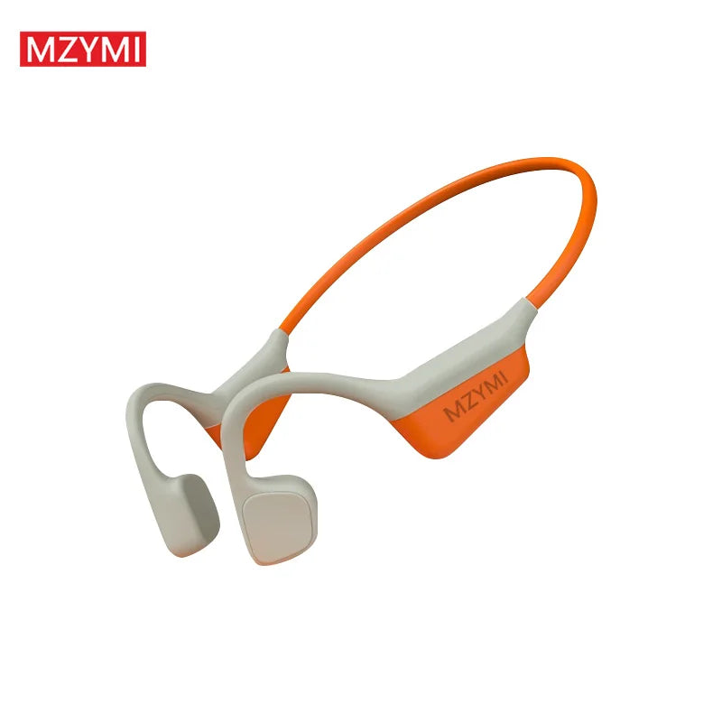 MZYMI Bone Conduction Sport Headphones I18PRO Neckband Bluetooth 5.3 Earphones Hifi Sound Running Wireless Headset TWS
