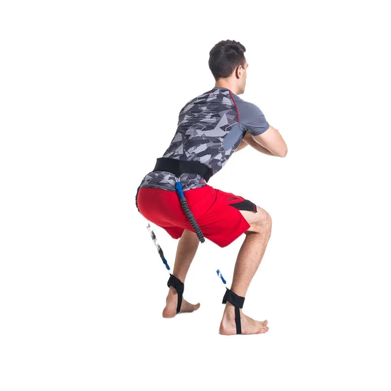 Leg Resistance Bands for Taekwondo Basketball Training Adjustable Elastic Ankle Straps Jump Rope Strength Fitness Home