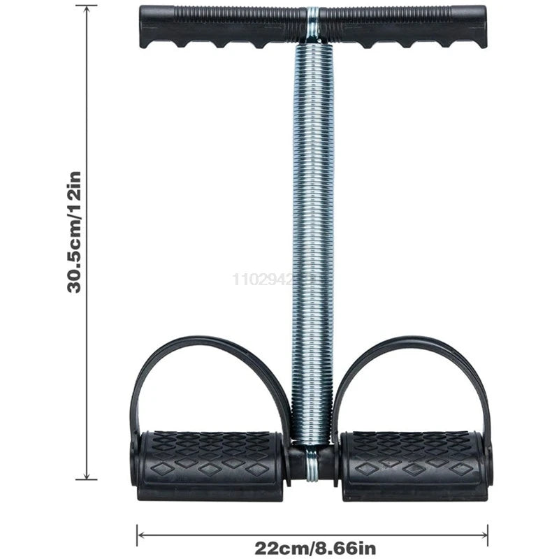 Elastic Sit Up Pull Rope Pedal Resistance Band Powerful Spring Drawstring Tummy Trimmer Equipment for Home Gym