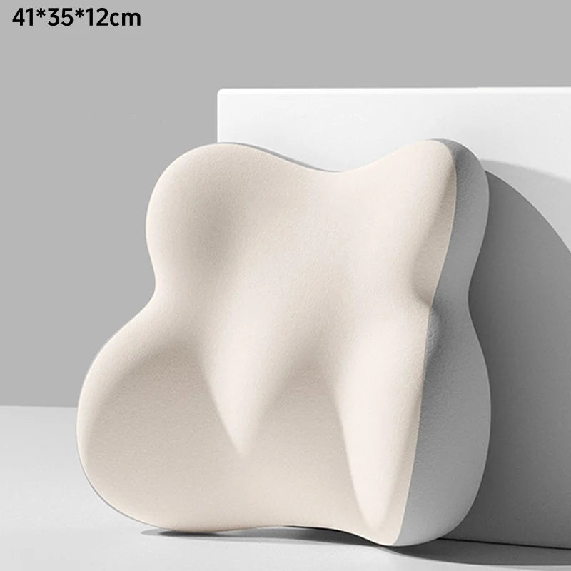 Memory Foam Lumbar Back Cushion Car Office Chair Lumbar Cushion Postpartum Waist Support Multi Functional Pain Relief