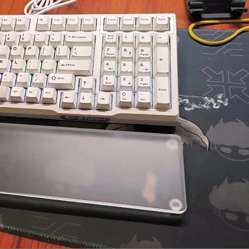 Acrylic Keyboards Support Frosted Texture Wrist Rest 61 87 104Keys for Programmers and Gamers