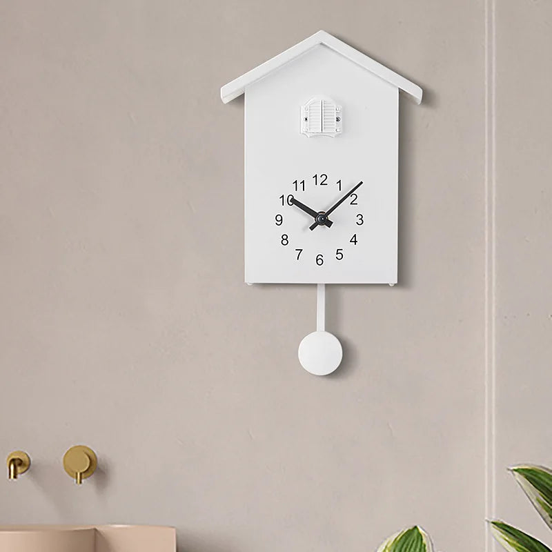 20x25cm Cuckoo Quartz Wall Clock Modern Bird Home Living Room Hanging Watch Horologe Clocks Timer Office Home