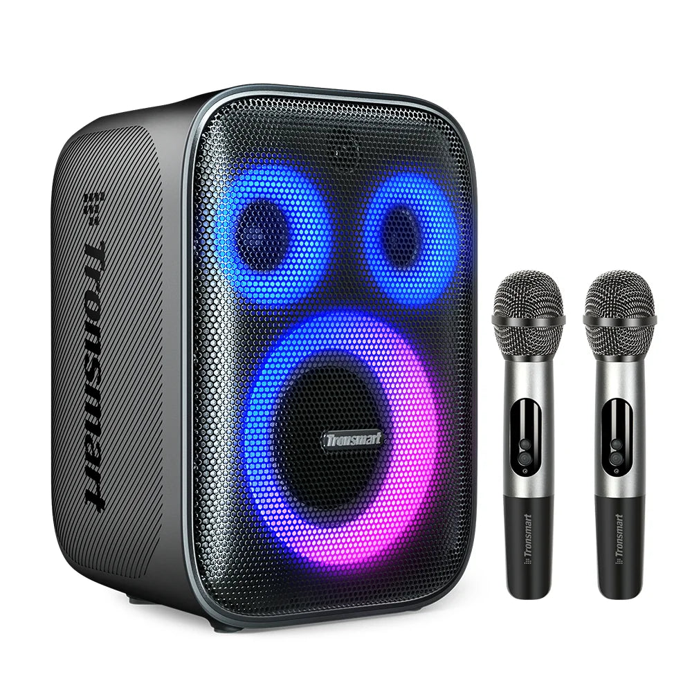 Tronsmart Halo 200 Speaker Bluetooth Speaker with 3 Way Sound System 120W Built-in/Wired Mic Guitar Input APP Control