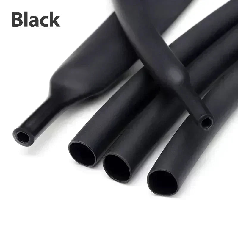 10/100M 3:1 Heat Shrink Tubing Dual Wall Adhesive Lined 2.4-25.4mm Waterproof Wire Cable Sleeve Kit Electrical