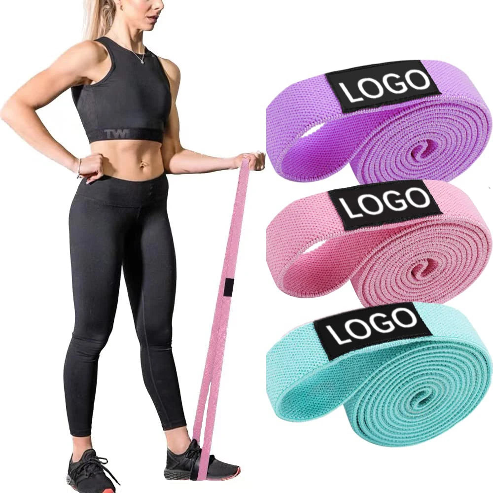 Fabric Booty Bands Long Resistance Bands Workout Butt Legs Pull Up Exercise Elastic Stretch Bands Home Gym Fitness