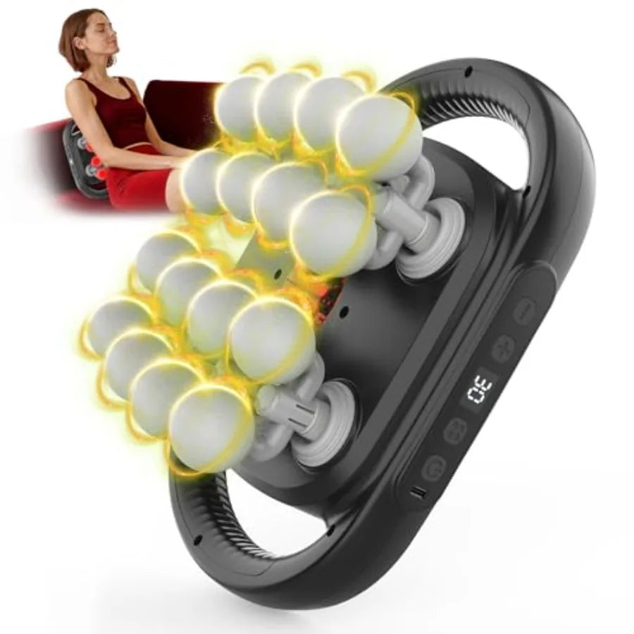 New 16 Head Massage Gun Set for Back Leg and Foot Muscle Relaxation Portable Deep Tissue Massage Gun with 30Speed
