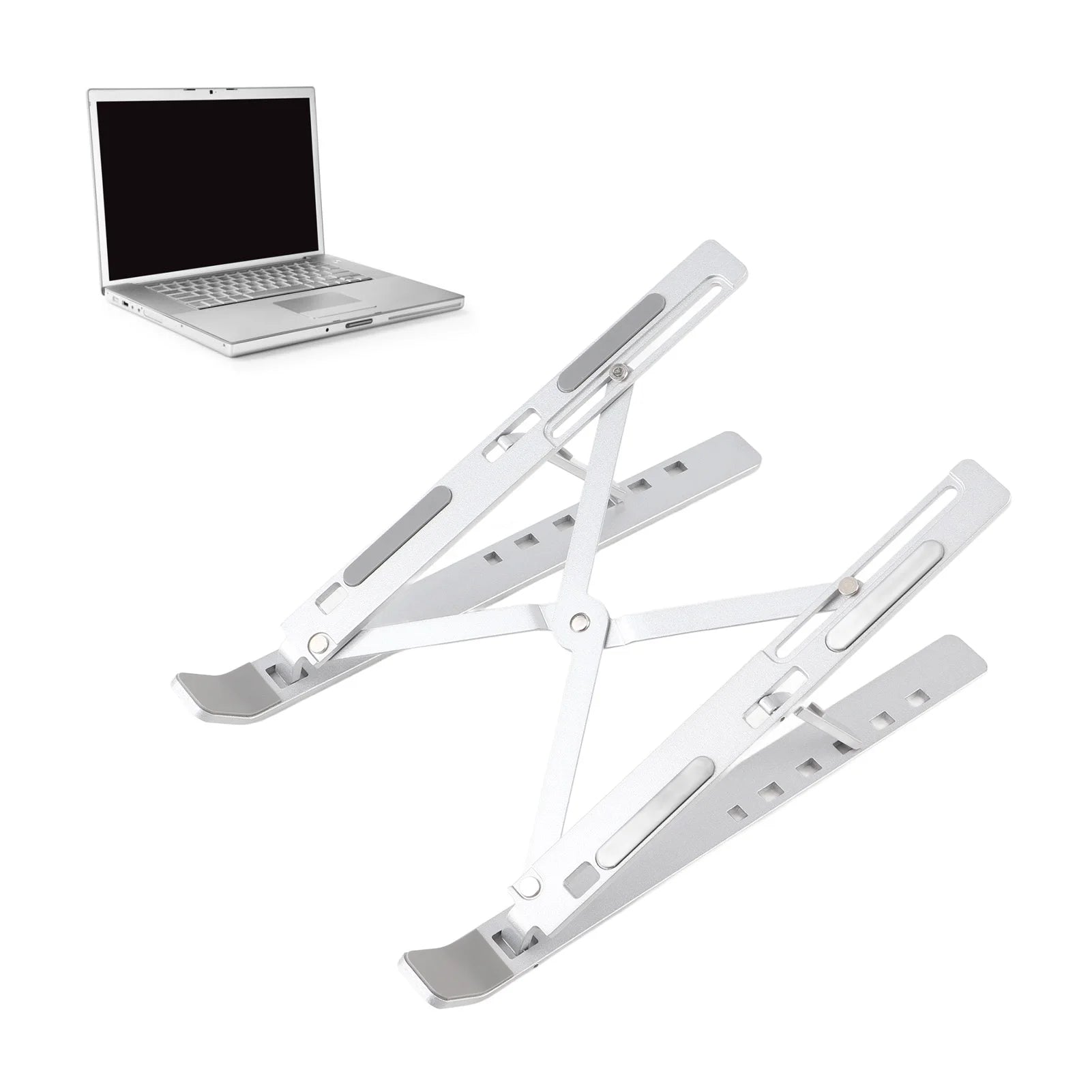 Desk Laptop Stand Foldable Aluminum Alloy Computer Stand Portable Laptop Riser Cooling Rack For Notebook Computers