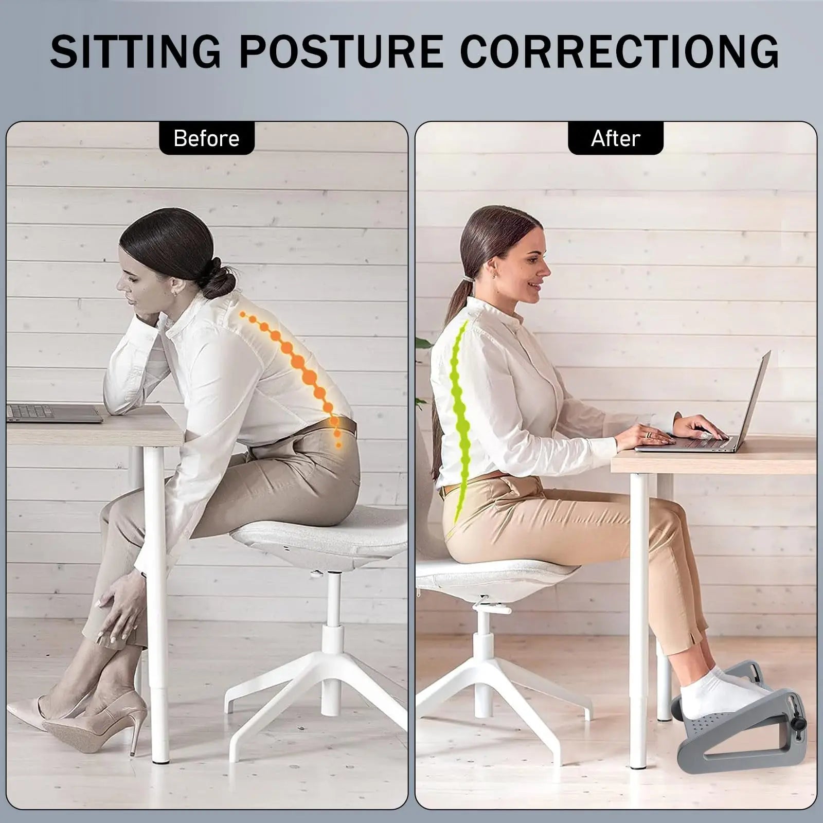 Foot Rest for Under Desk at Work,Adjustable Height Foot Rest Portable Under Desk Foot Stool for Home,Office