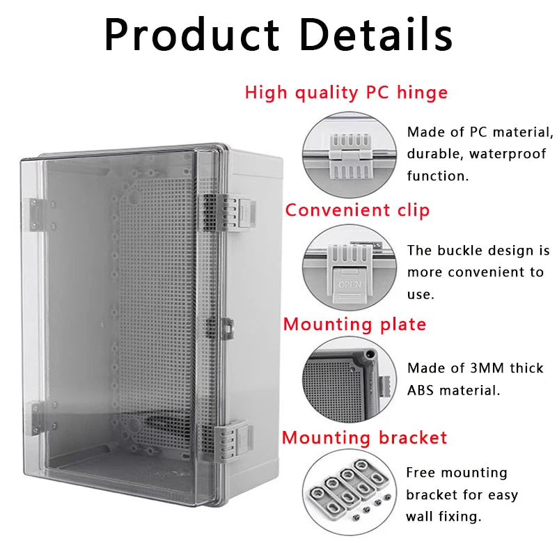 ABS plastic junction box AD type outdoor waterproof junction box