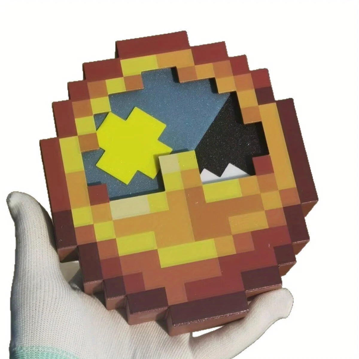 24-Hour High-Quality Pixel-Style 3D-Printed Trend Clock—wall or desk décor perfect for any holiday gift. Hang it or set