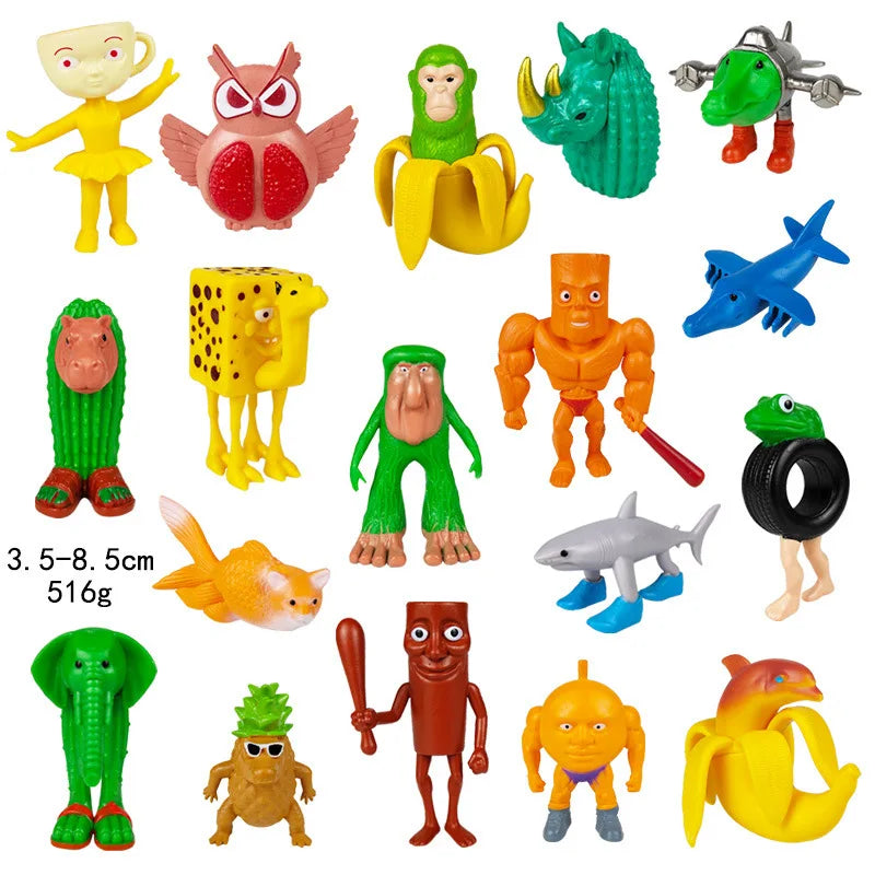 Italian Brainrot AI Animals Tung Tung Tung Sahur Figure Tralalelo Tralala Figurine Doll Toy Desk Decoration Model