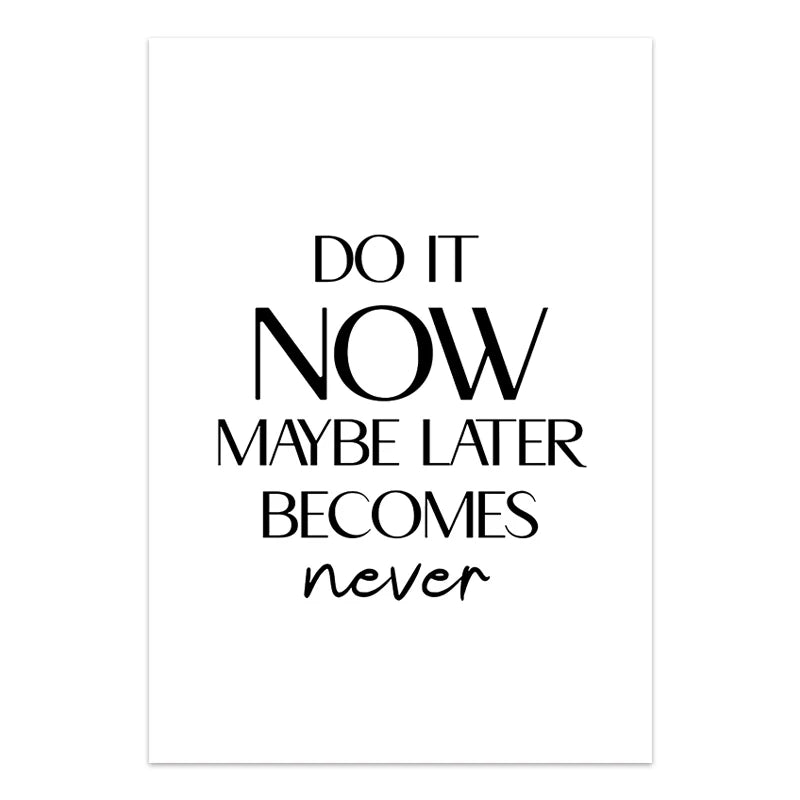 Nordic Inspirational Quotes Posters Modern Cursive Verse Wall Art Canvas Paintings Mural Decor for Living Room Office