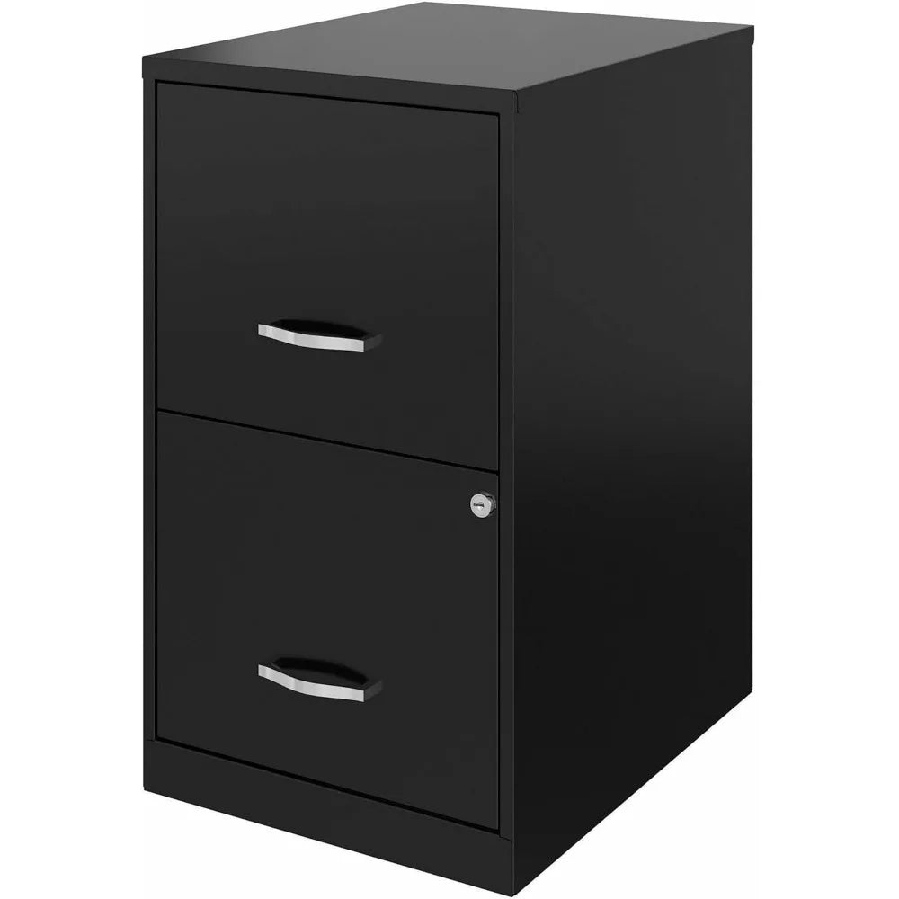 14341 18 Deep 2-Drawer File Cabinet Black