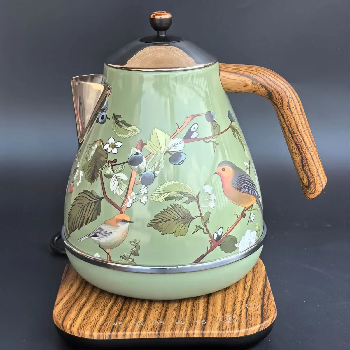 1-7l-retro-green-paint-decal-electric-kettle-wood-grain-handle-304-stainless-steel-temperature-control-teapot-keep-warm-kettle
