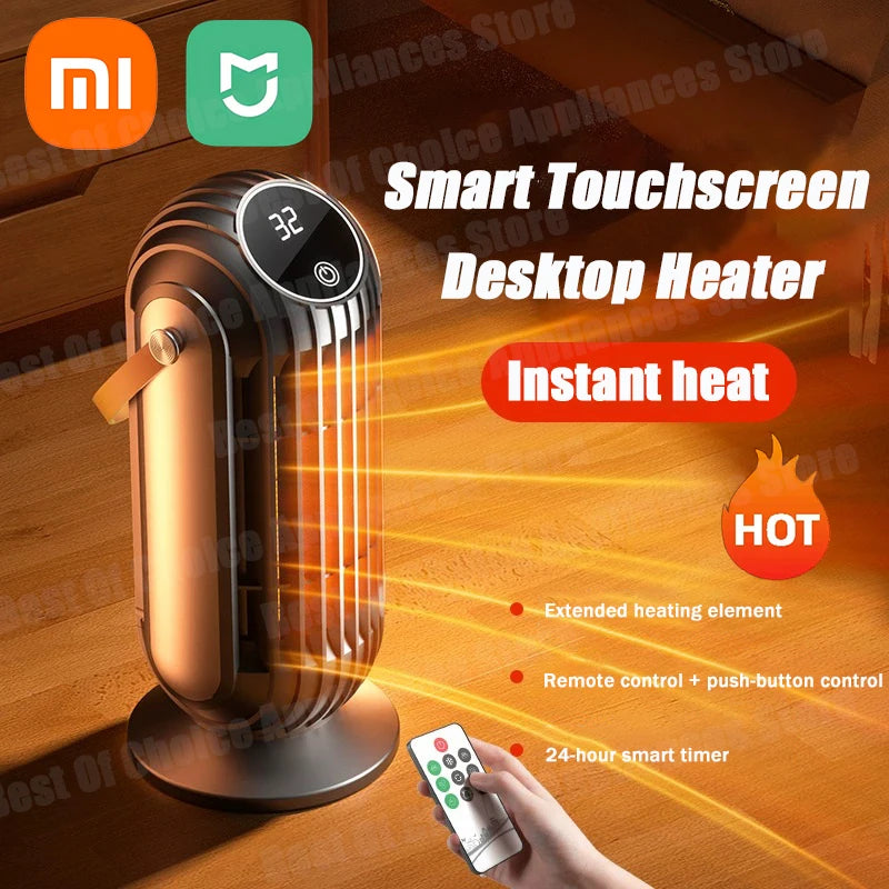 Xiaomi New 2000W Intelligent Desktop Space Heater Powerful PTC Ceramic Fast Heating 4 Heat Settings For Home Office