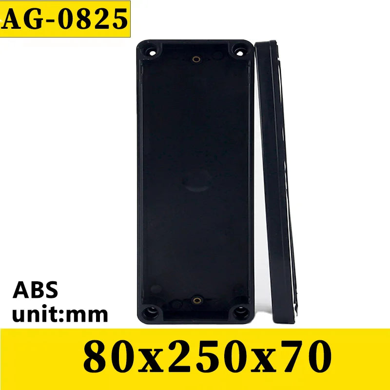 ABS Waterproof Box Electronic Safe Case Plastic Boxes Black Wire Junction Box Plastic Organizer IP67 Waterproof