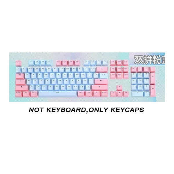 104pcs ABS Universal Mechanical Keyboard Keycaps Ergonomic Blank Keycaps For Cherry MX Keyboard Replacement OEM Backlit