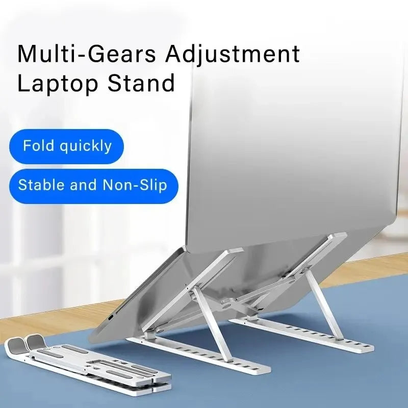 Laptop Riser Stand for Macbook Pro Air Lenovo Samsung Notebook Cooling Pad Invisible Laptop Holding Bracket Lift Stand