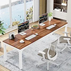 78.7 Inches Extra Long Computer Desk 2 Person Desk Double Long Desk Workstaion for Home Office - United States