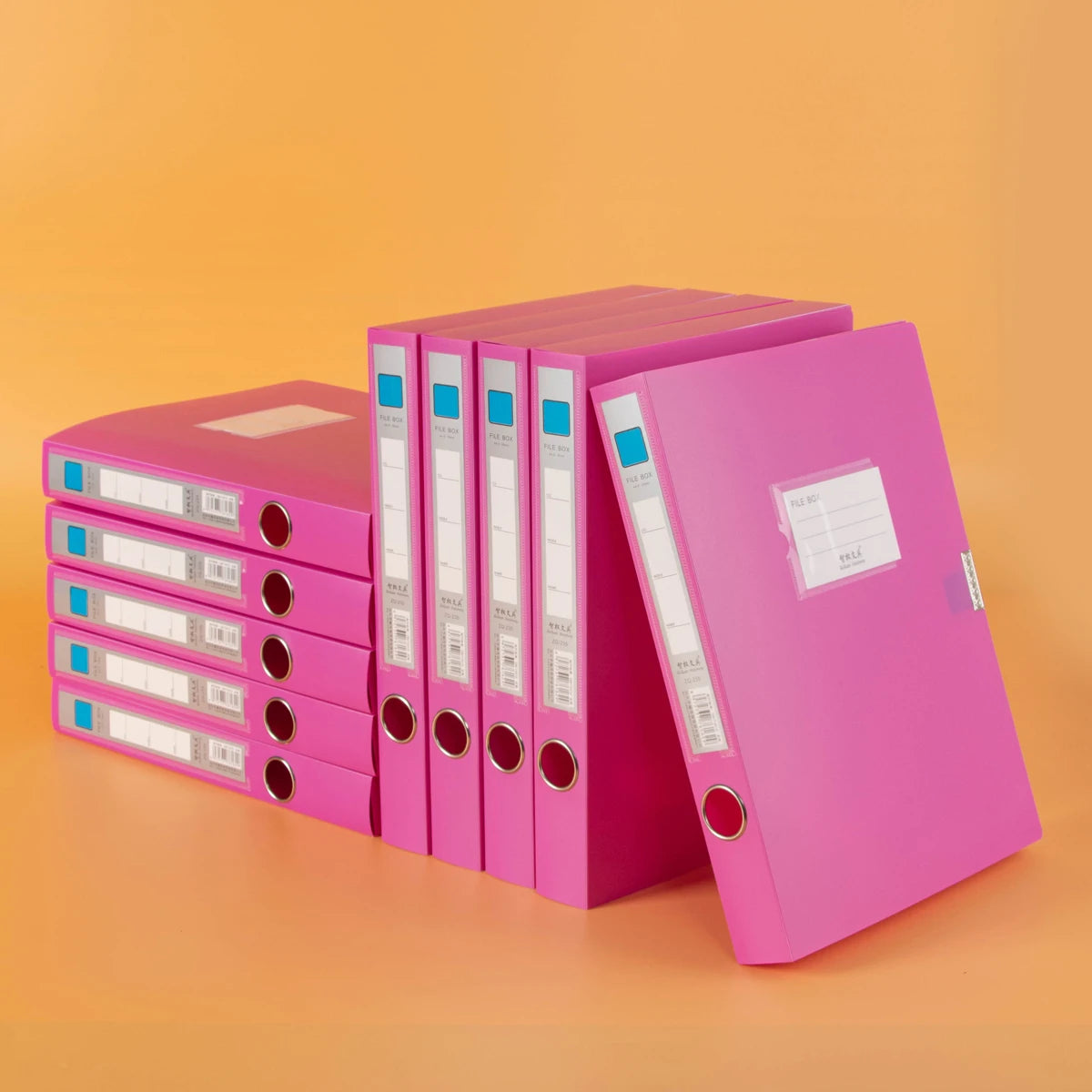 10 thickened A4 File box Office supplies 2/3.5/5.5/7.5CM plastic file box File bag File book folder file box - 10