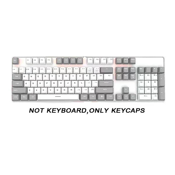 104pcs ABS Universal Mechanical Keyboard Keycaps Ergonomic Blank Keycaps For Cherry MX Keyboard Replacement OEM Backlit