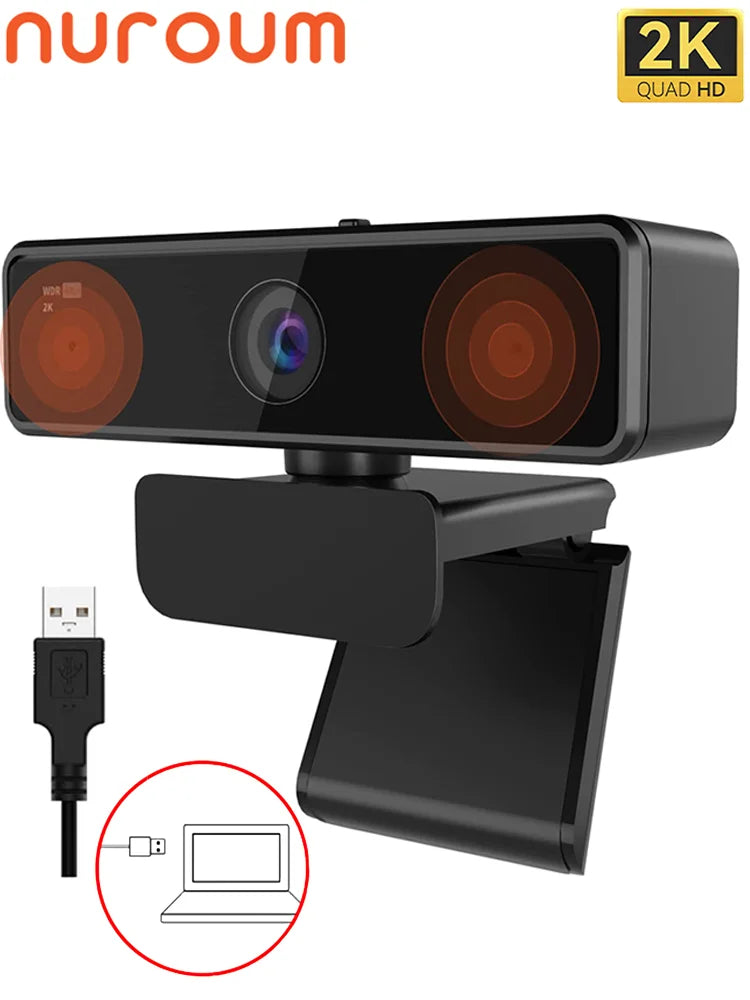 Nuroum V11 High Quality 1080p 60fps Full Hd Plug And Play Computer Usb Web Camera Mini Webcam 2K For Pc Laptop
