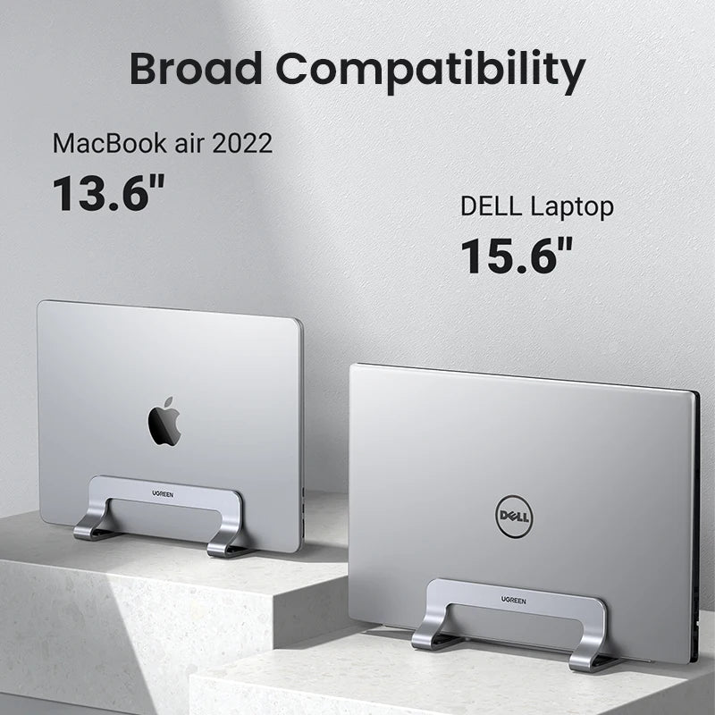 UGREEN Vertical Laptop Stand Holder For MacBook Air Pro Aluminum Foldable Notebook Stand Laptop Support MacBook Pro