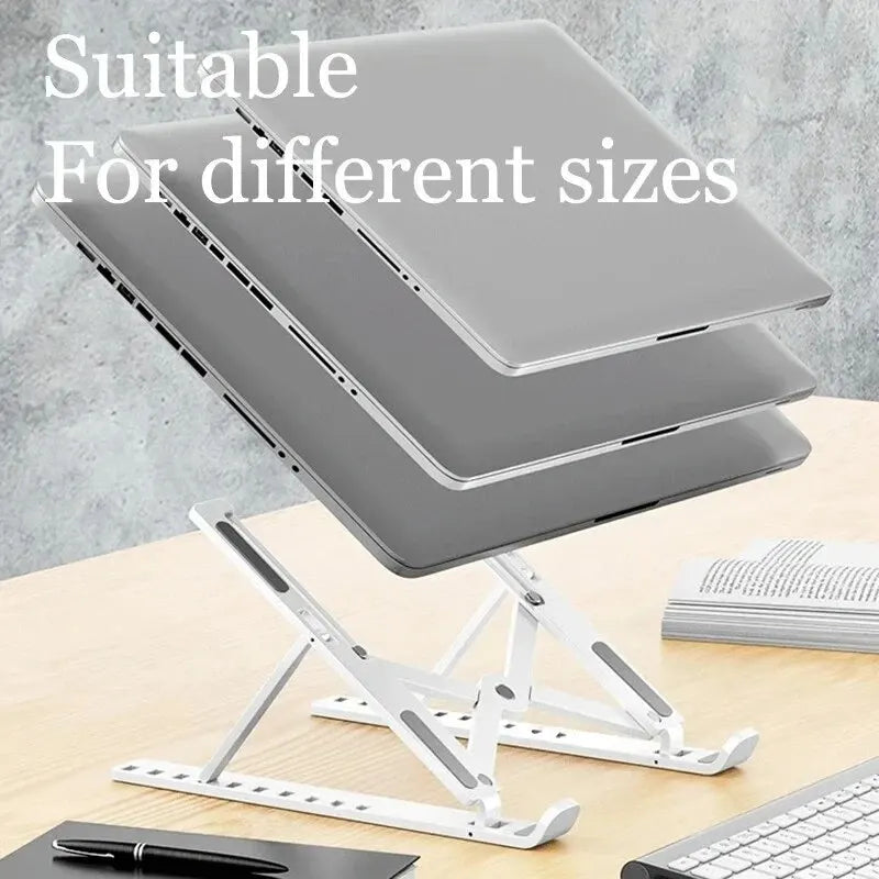 Laptop Riser Stand for Macbook Pro Air Lenovo Samsung Notebook Cooling Pad Invisible Laptop Holding Bracket Lift Stand