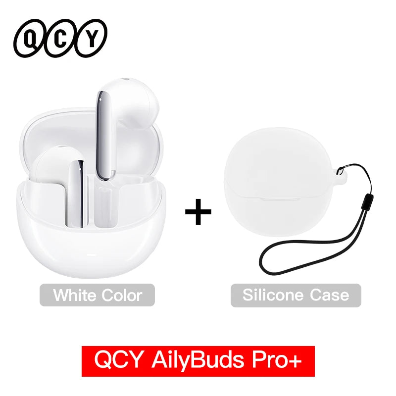 QCY HT10 AilyBuds Pro+ ANC Wireless Earphone Hi-Res Audio with LDAC Bluetooth 5.3 Earbuds 6 Mic AI HD Call Multipoint