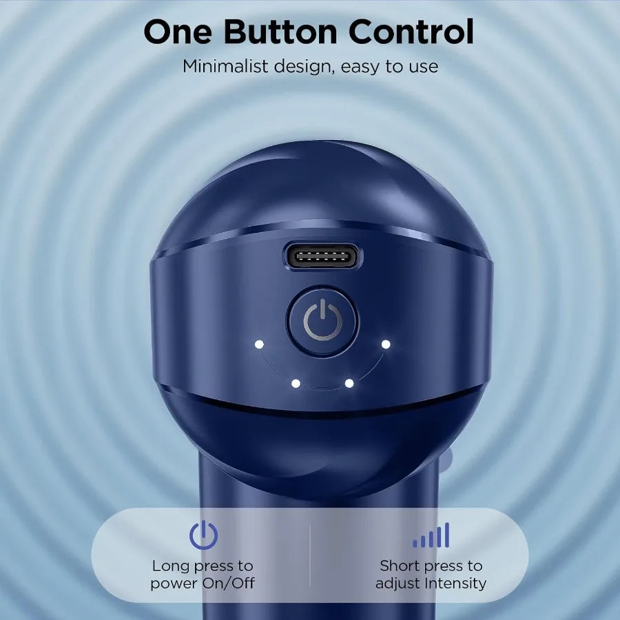 Mini Massage Gun Powerful Handheld Muscle Massager for Muscle Relaxation Deep Tissue Percussion Small Massage Gun