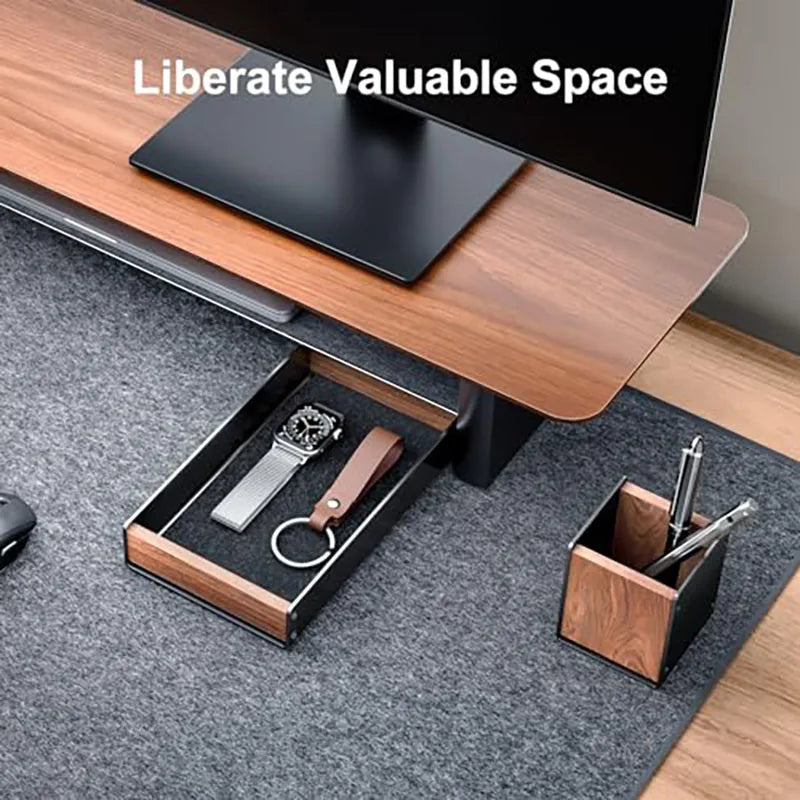 Wholesale Fctory Price Environmentally Portable Folding Creative Multifunctional Wooden Walnut Pen Holder Storage Box