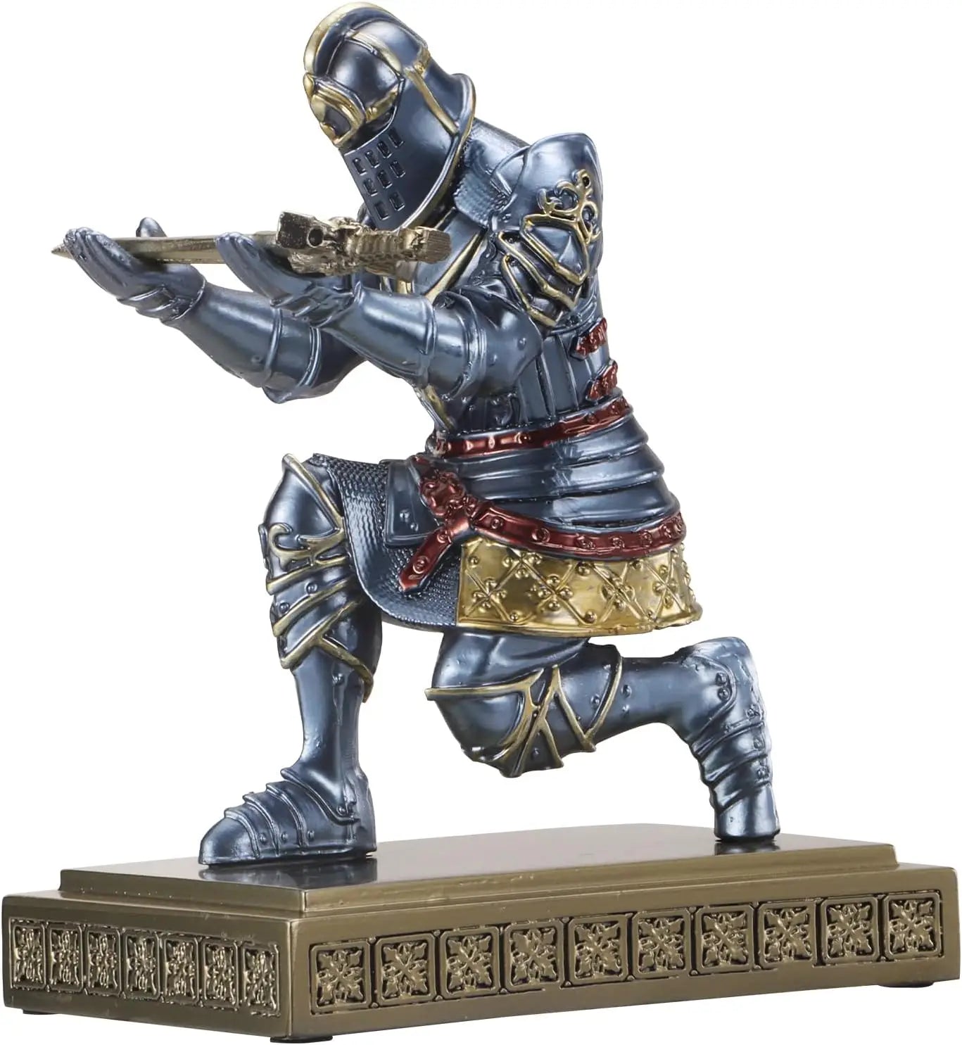 Knight pen holder desk Knight Statue Decoration Office desk decoration for men inspirational teacher desk decoration