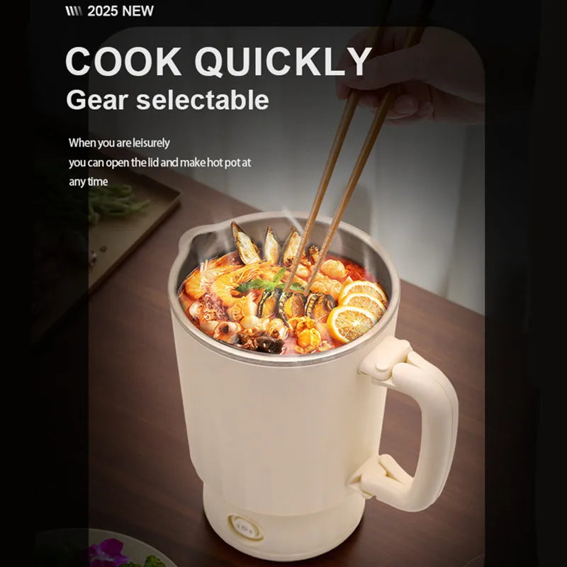 2025 0.6L Mini Folding Kettle Portable Water Heater 600W 600ml Electric Kettle Home Kettle Electric boiling pot Noodle